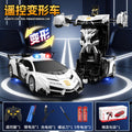 2.4g flashing police car transforming toy [english color box]