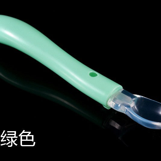 Directly from the manufacturer Child feeding tableware, baby silicone spoon, baby soft head spoon, baby spoon