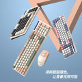 Viper km100 wired keyboard and mouse combo - mechanical feel, color matching, usb, for office, pc, and laptop