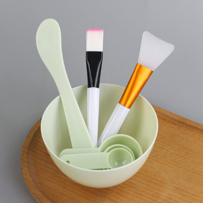 7-piece mask mixing kit: beauty mask application tools - includes mask bowl, mixing spatula, mask brush, and silicone applicator