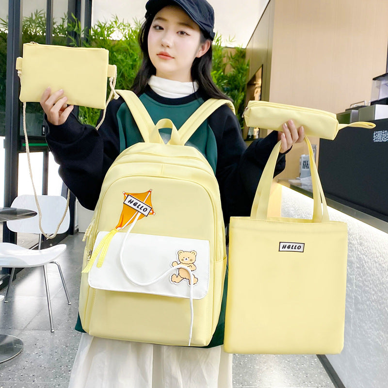 Cross-border new lightweight weight primary school bag large capacity children's backpack junior high school student backpack casual schoolbag