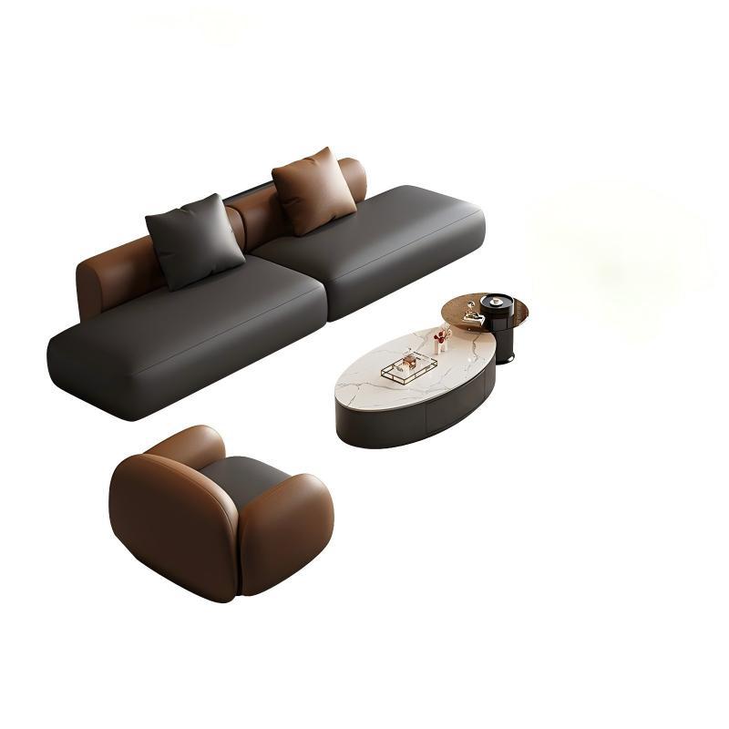 Office hotel lobby reception office special-shaped sofa coffee table combination rest reception room beauty salon curved sofa