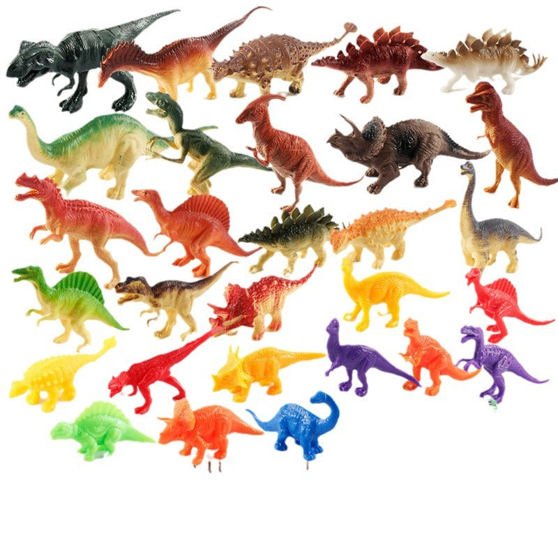 Beijies dinosaur toy tyrannosaurus rex model set, plastic 4-animal, 5-year-old boy, children's simulation dinosaur scene