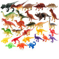 Beijies dinosaur toy tyrannosaurus rex model set, plastic 4-animal, 5-year-old boy, children's simulation dinosaur scene