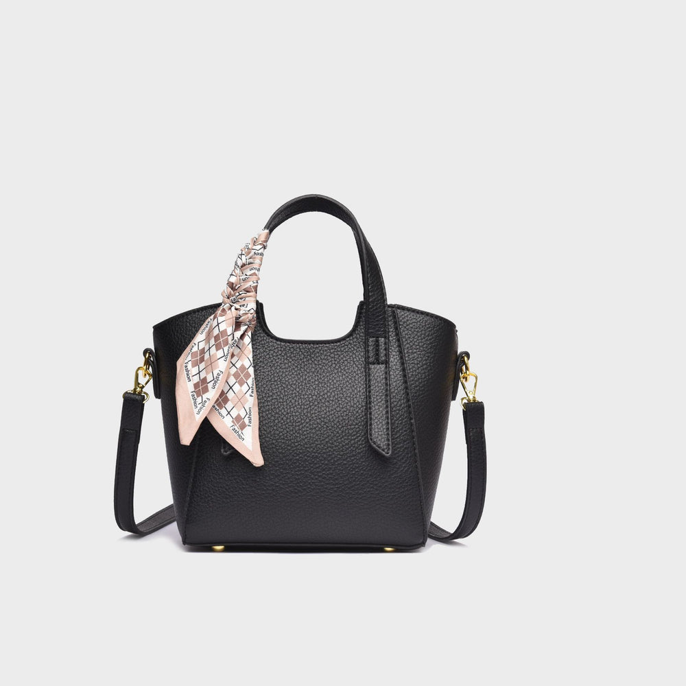 2026 spring new women's silk scarf bag - versatile fashion shoulder & crossbody bag - minimalist solid color work & commute tote bag