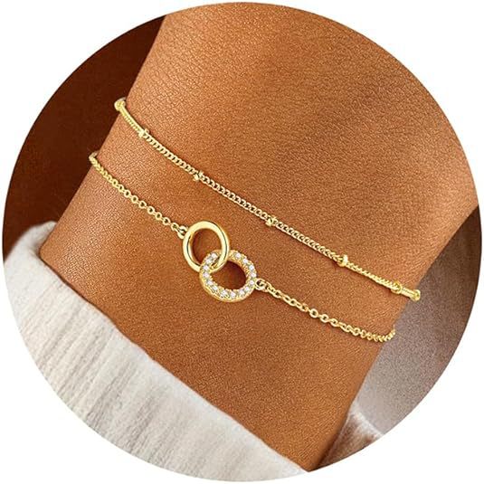 lightweight chain bracelet, exquisite herringbone pearl round bracelet jewelry, travel party holiday gift for women