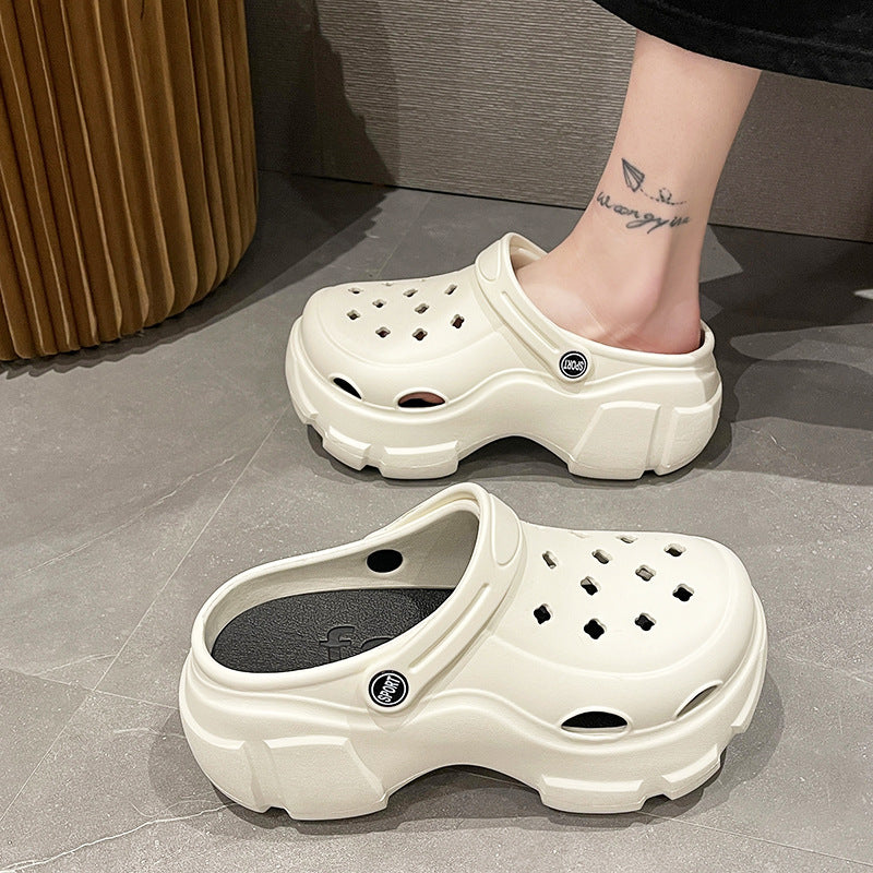 Women's clogs eva outdoor wearable thick sole non-slip 2025 new beach closed-toe sandals and slippers - summer collection