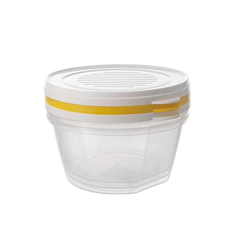 Food grade sealed with lid, fruit refrigerator fresh-keeping box, high temperature resistant microwave oven, heatable grain storage box