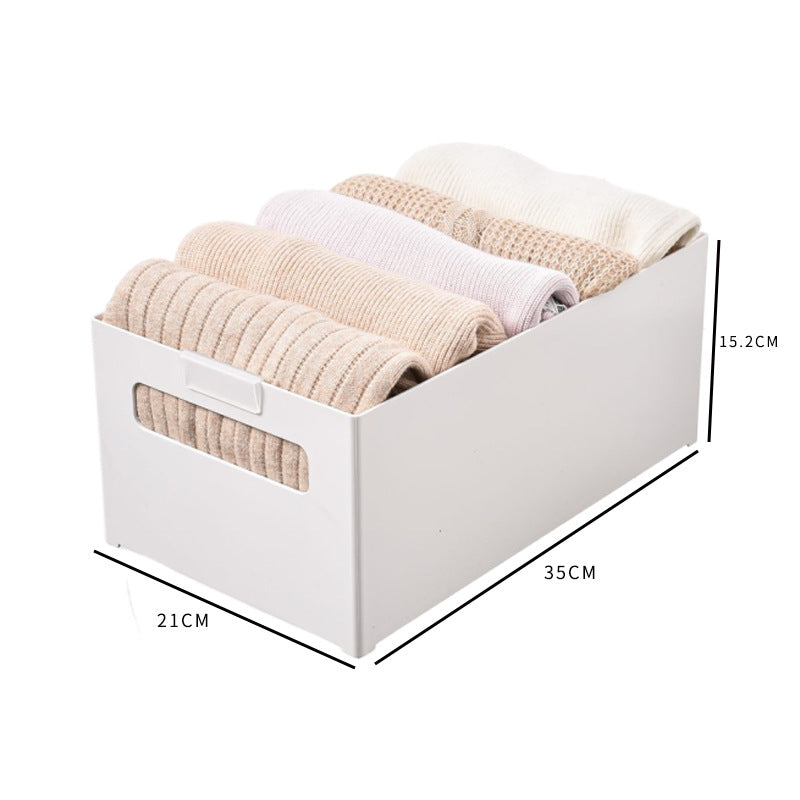 Japanese-style right-angle storage box, kitchen cabinet partition storage box, extraction desktop sundries sorting, deep cabinet storage basket
