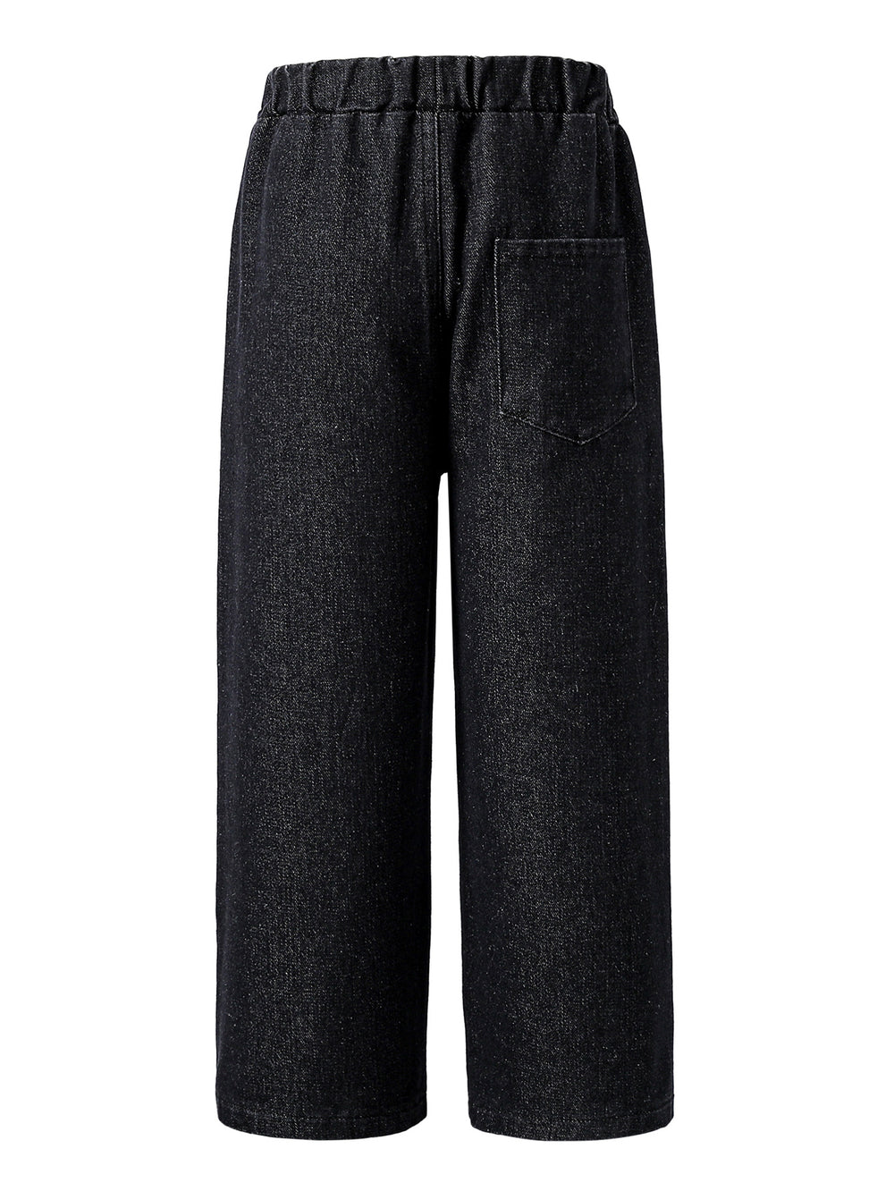 kidsjeans black stylishprinting veneer loose pants elastic pants american girlstraight-leg pants