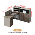 Saint li screen desk and chair combination - employee office workstation desk with card seat - financial office desk