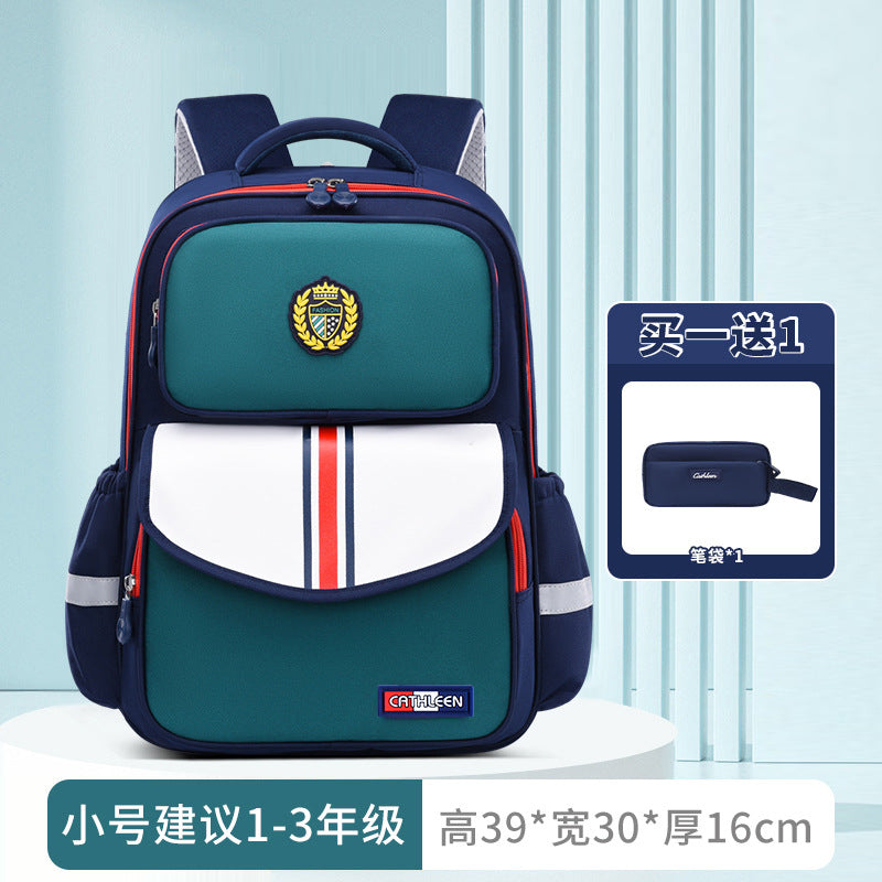 New primary school schoolbags for children in grades 3-6 to reduce the burden and wear-resistant Shaodong students  wholesale, light and cute