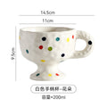 Stylishcasual ceramic creative mug hand-kneaded asymmetrical couple hand gift drinking cup tea cup tall coffee cup