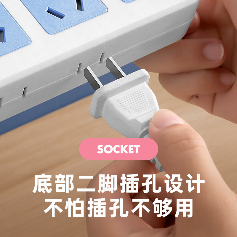 Power strip socket multifunctional multi-port usb converter plug power strip with independent switches for dormitory and home use