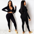 C3815 in stock winter   fashion european and american knitted sexy bodycon casual two-piece women's outfit