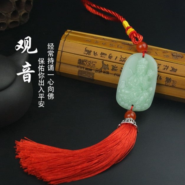 Car pendant, car entry and exit, safe car hanging accessories, pendant, car interior rearview mirror decoration, car accessories collection