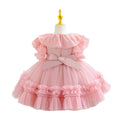 New arrival kids dress beads wedding dress princess cake dress baby girl birthday party dress kids dress