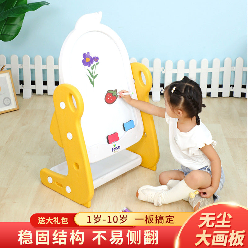 Children's drawing board Magnetic writing board Dust-free easel Table and chair drawing drawing board Household graffiti Toddler baby whiteboard