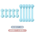 Classic 10-pack - 5 sky blue/long locks + 5 short locks
