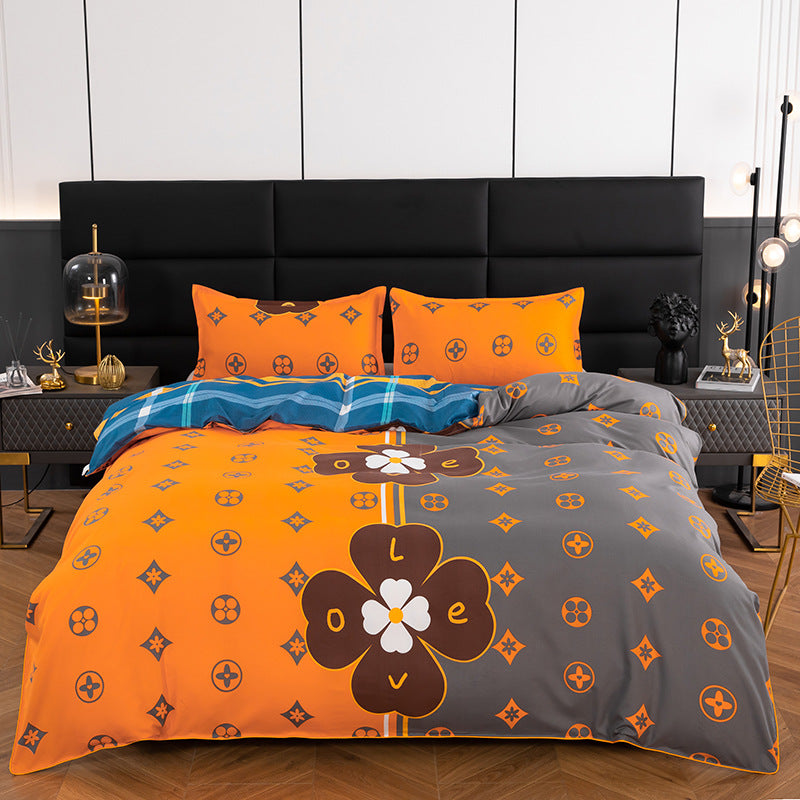 Korean style lace duvet cover, king size 220*240cm, princess duvet cover, student dorm single duvet cover, cartoon wedding bedding