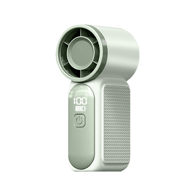 X688 cross-border new high-speed handheld small fan usb rechargeable digital display portable small violent fan