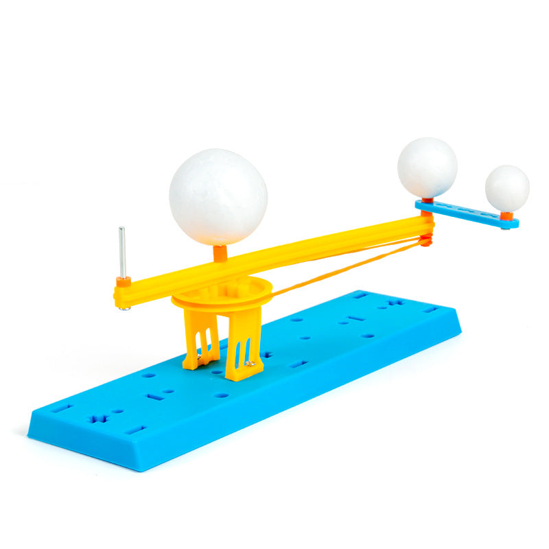 Science experiment DIY earth moon sun trisphere model earth sun moon technology small production steam set