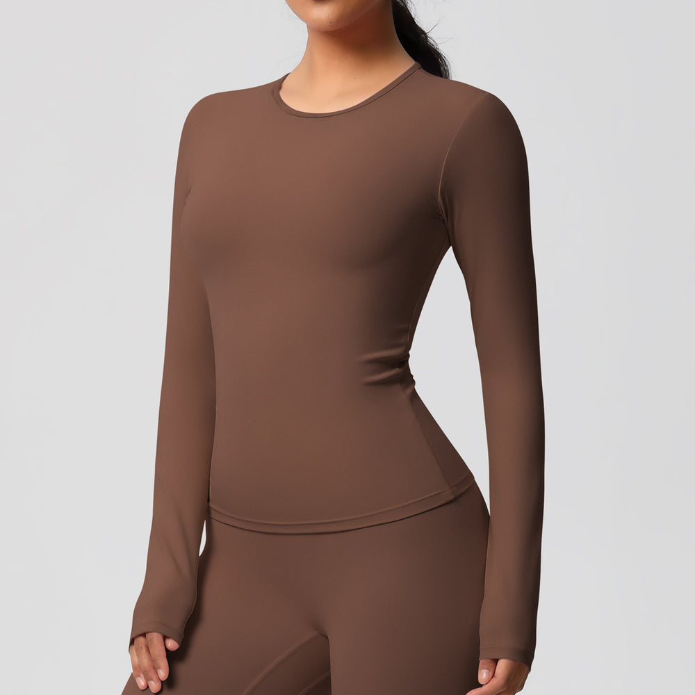 Ready-to-ship cross-border double-sided brushed, form-fitting, breathable solid color training yoga set, eight-piece athletic running fitness outfit for women