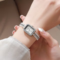 Ouki retro vintage chanel-style pearl bracelet watch - women's elegant, niche, and fashionable chain watch in gold