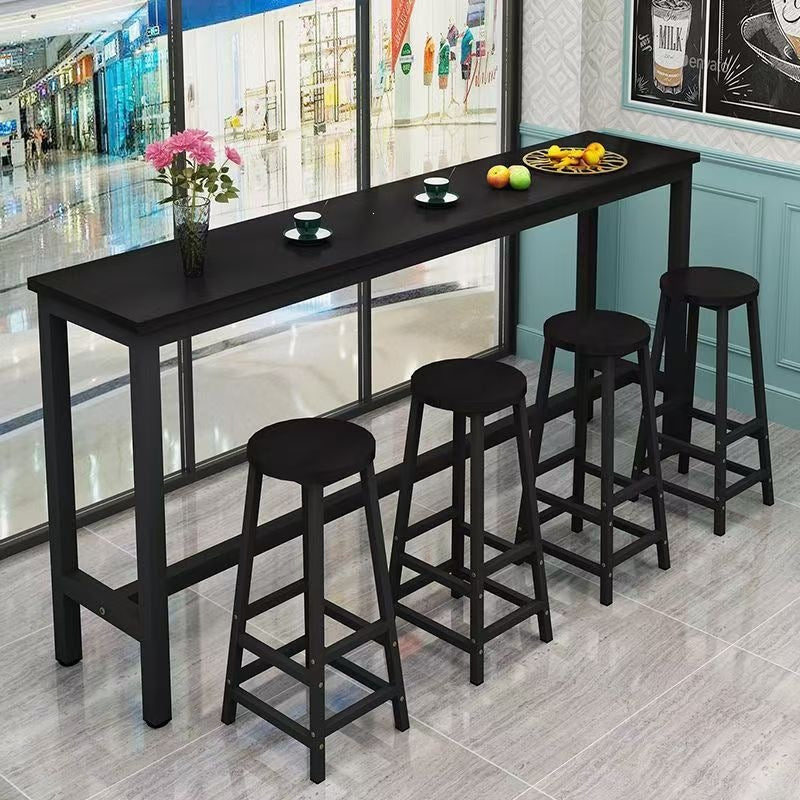 Wall-mounted home bar stool, balcony bar stool, high bar stool, bar table, rental apartment long table, commercial bar table and chairs