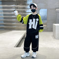 Boys' fall outfit set: new  autumn/spring collection - hoodie & pants set for older boys - sporty, cool, and trendy for autumn