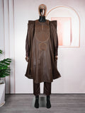 foreign trade fashion  couple wear plus size men's wear new jacquard cloth full craftsmanship scented three-piece suit