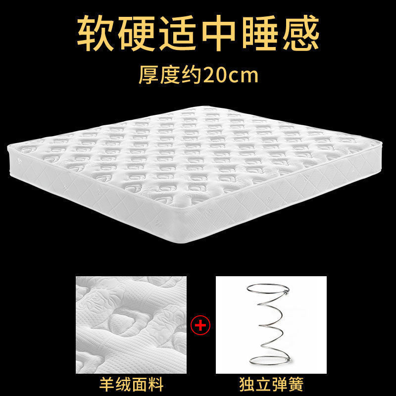 Simmons mattress soft and hard dual-purpose 20 thickened household coconut palm latex mattress independent spring mattress