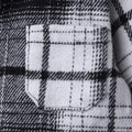Baby long sleeve plaid hooded shirt top