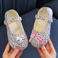 Floral princess shoes girls' slippers clogs kids' summer closed-toe non-slip soft sole family matching outdoor girls' sandals