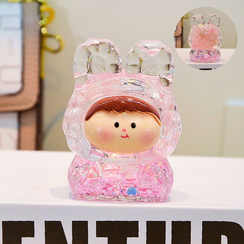 oversized three-dimensional quicksand KIKI shopping mall blind box figure desktop ornament car pendant DIY jewelry accessories