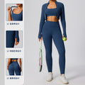new women's compression activewear set - cloud-like breathable stretch fitness outfit for outdoor running and yoga