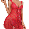 New arrivalexportsexyintimates sexylace see-through suspender nightgown heart mesh transparent temptation dress