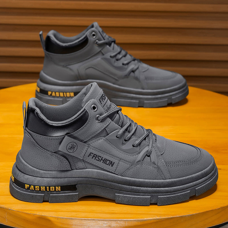 Men's safety shoes - spring 2025 collection: anti-slip, wear-resistant, waterproof work shoes for construction sites, workplaces, and everyday use. stylish martin boots for construction and industrial work