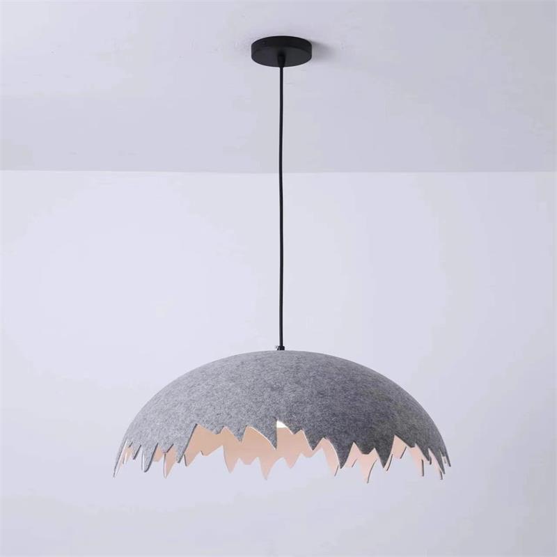 Felt chandelier, restaurant light, bar counter store, modern simple sound-absorbing cafe, home improvement lighting, Zhongshan ancient town lamps
