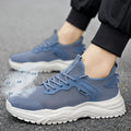 2025 new winter breathable men's shoes - lightweight, thin mesh sneakers with hollowed-out design - white student athletic shoes for men
