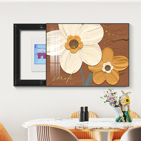 Small fresh meter box decorative painting weak electric box distribution box blocking hanging painting electric valve box mural power supply master switch painting