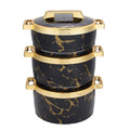Factory direct cross-border hot selling insulated lunch box stainless steel food container insulated pot kitchen tableware new three-piece set