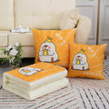 Dual-purpose pillow and quilt, advertising gift, air-conditioning quilt, office car nap pillow, side sleeping home cartoon