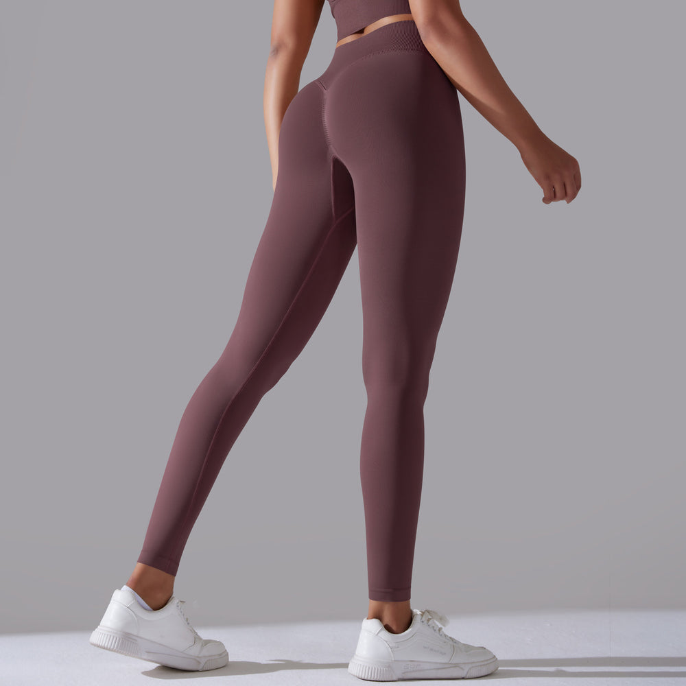 fashion seamless pure color cross back sports bra vest yoga suit running fitness three-piece set