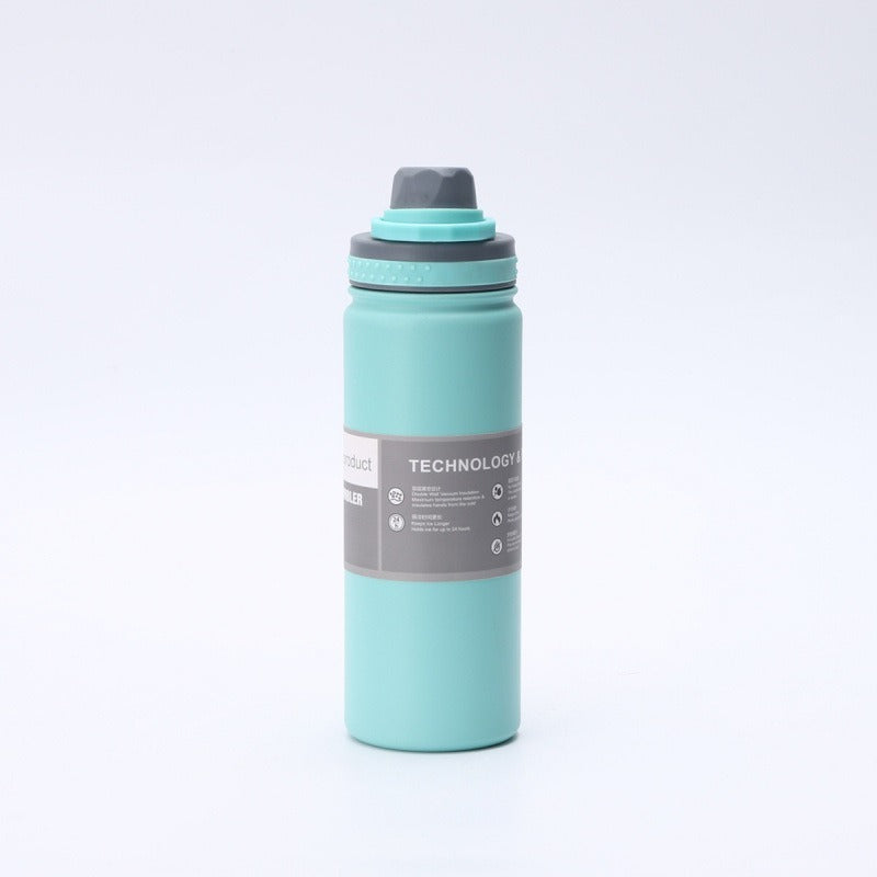 insulated space kettle 18/25oz large capacity insulated cup 304 stainless steel outdoor sports kettle wholesale
