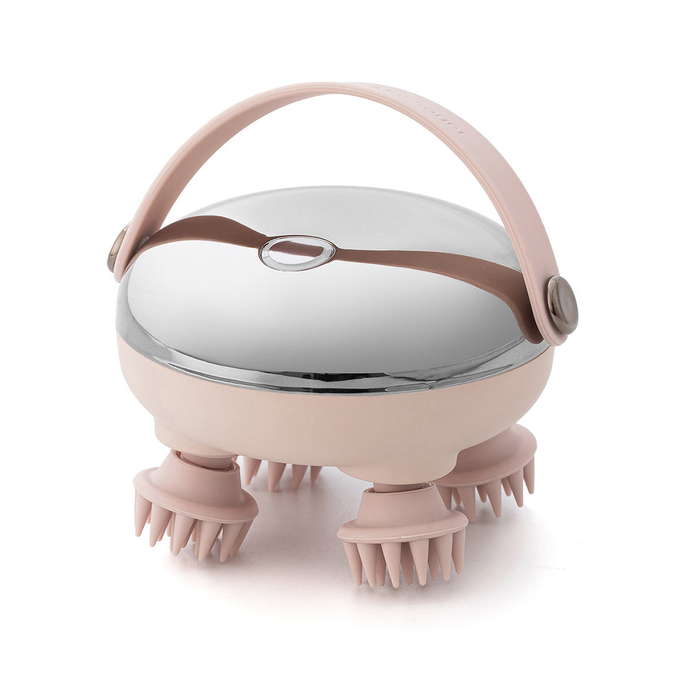 smart head wireless kneading massager with red light therapy and heat compression - mini electric massage device for smart stress relief