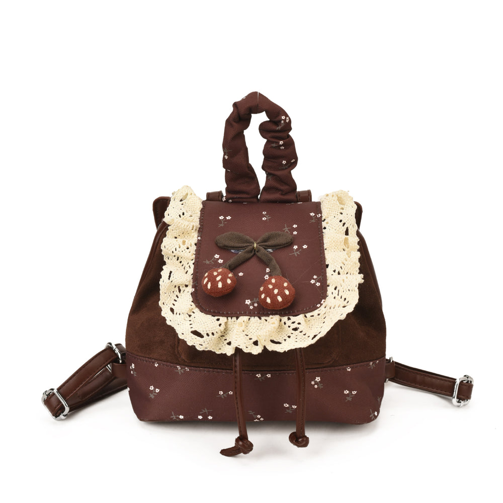 Fresh and sweet flap backpack - new autumn/winter lace school bag for girls