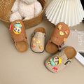2025 new cute cartoon crayon shin-chan thick-soled children's birkenstock-style sandals, non-slip retro closed-toe slippers for boys and girls