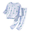 Kids' class a summer loungewear: boys' long-sleeve air conditioning pajamas, girls' modal sleepwear, cute baby clothes