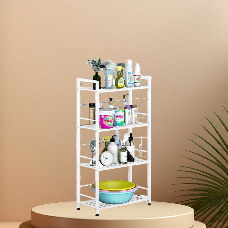 Shelf floor to ceiling bedroom bathroom bathroom iron storage rack kitchen shelf vegetable snack storage rack